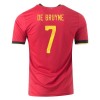 Billiga Fotbollströjor Belgien Kevin De Bruyne 7 Hjemma tröja EM 2020 Kortärmad